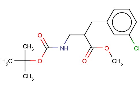 2-(TERT-BUTOXYCARBONYLAMINO-METHYL)-3-(3-CHLORO-PHENYL)-PROPIONIC ACID METHYL ESTER